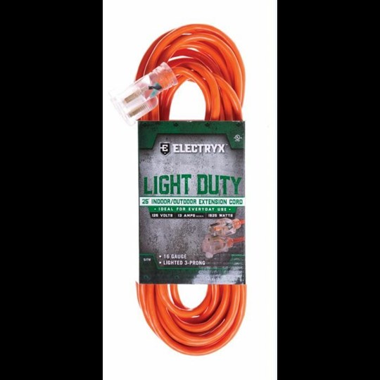 50 ft. 16 Gauge 13 Amps Indoor & Outdoor Light Duty Extension Cord, Orange