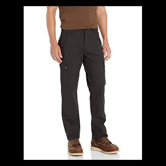 Carhartt Men's 33x30 Black Cotton Straight Leg Non-Denim Bottoms