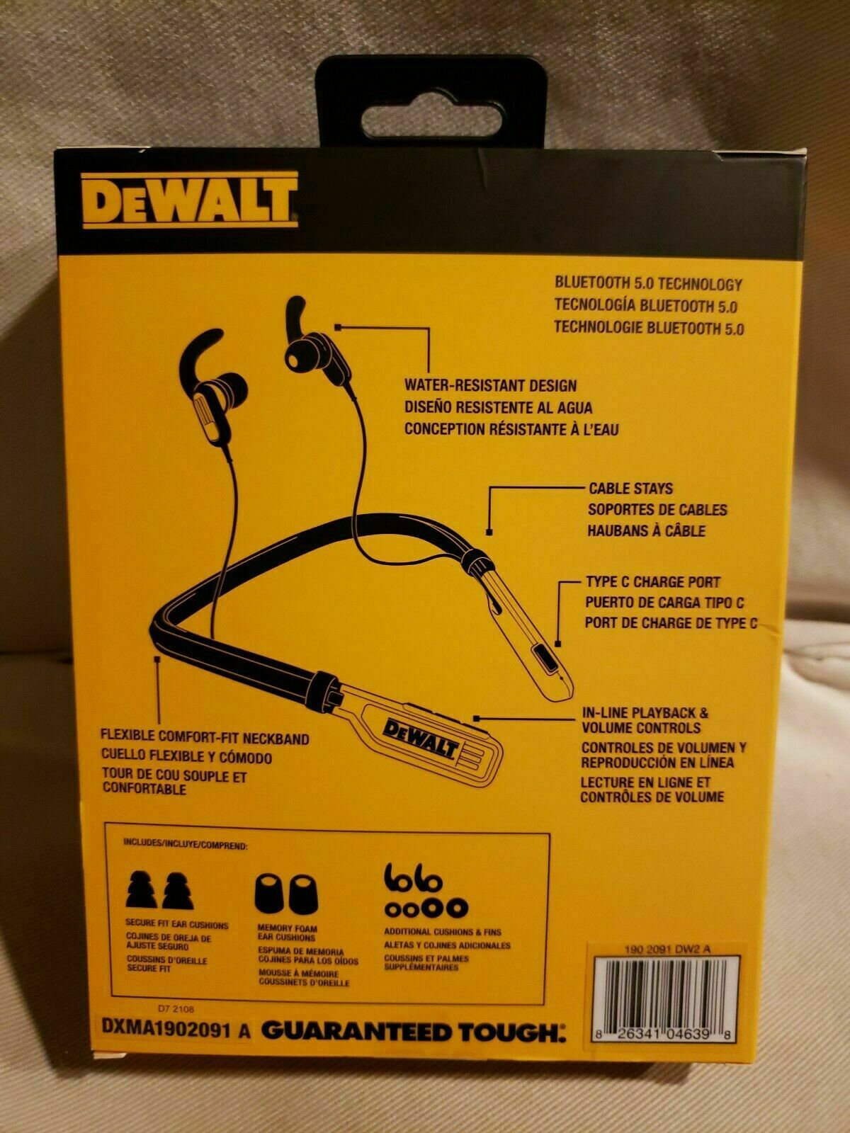 DeWALT Jobsite Pro Wireless Earphones Personal Care DeWALT