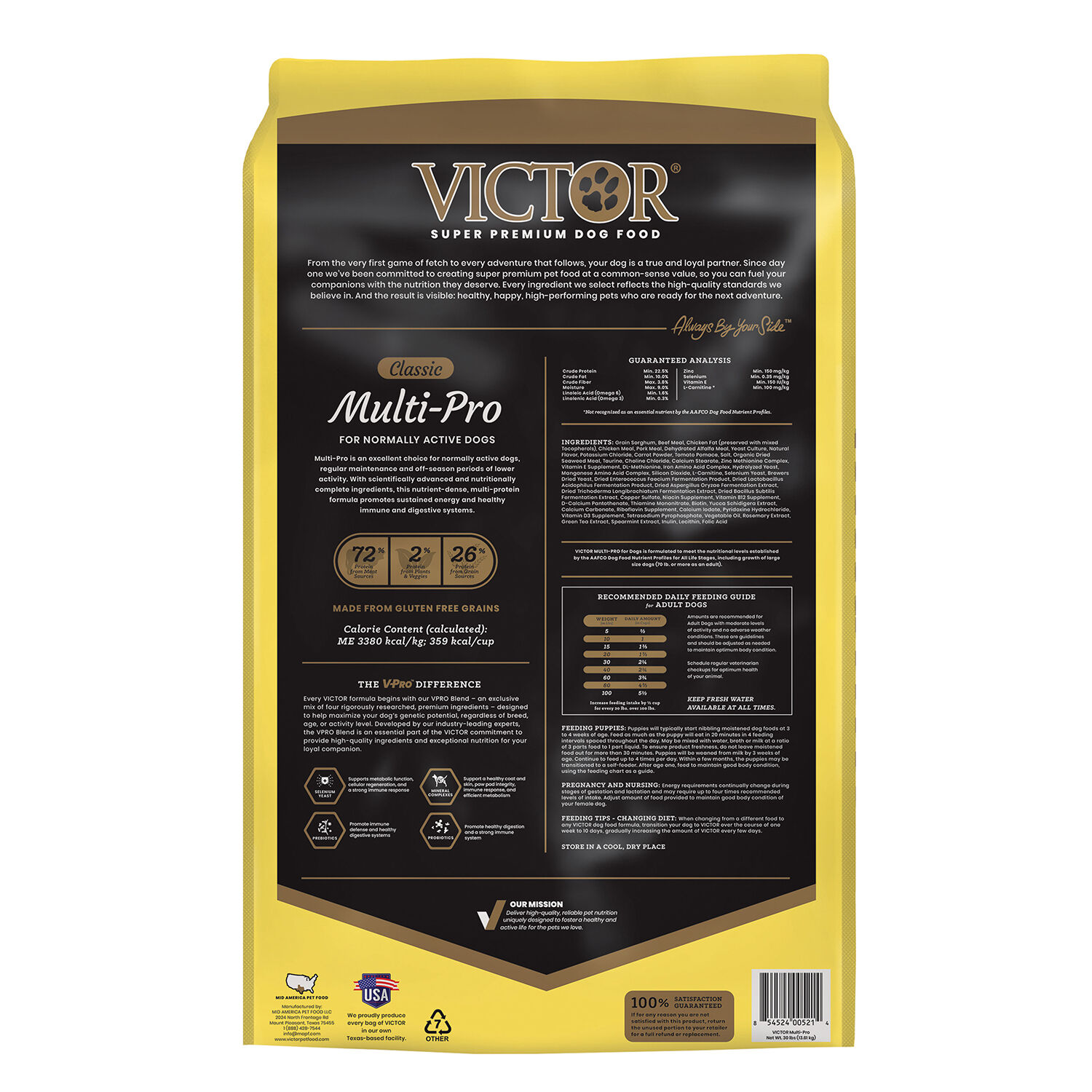 Victor dog 2025 food multi pro