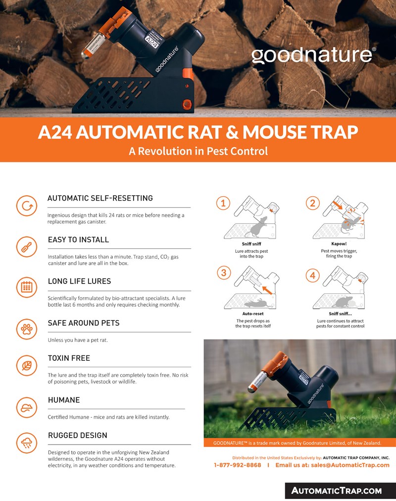 Automatic Trap Company  Goodnature A24 Rat & Mouse Trap Distributor