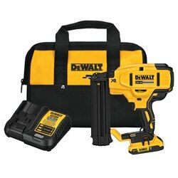 DeWALT 20V MAX XR 18GA Cordless Brad Nailer Kit Hand Tools