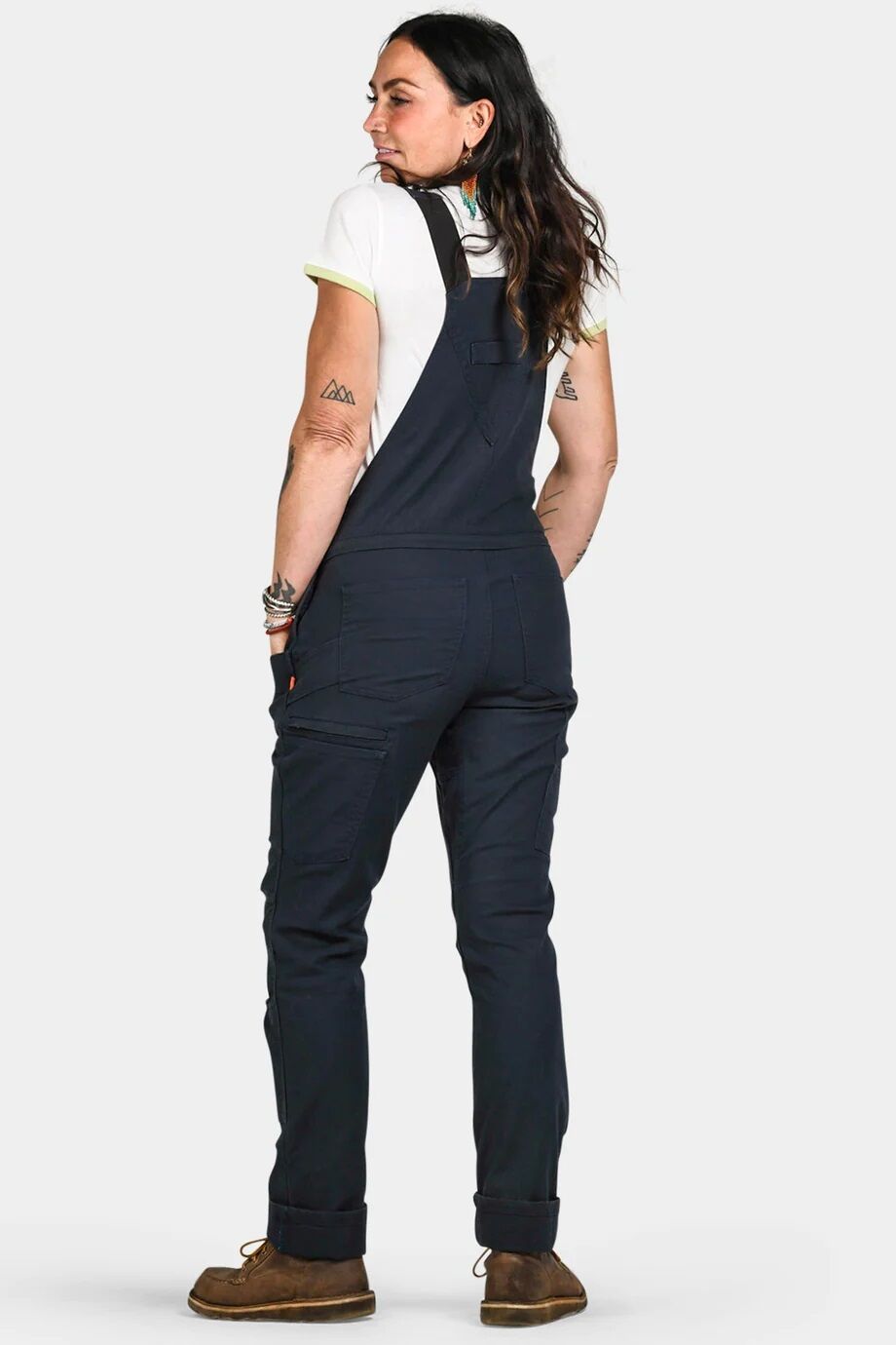 Women's Freshley Drop Seat Overalls in Navy Canvas - Overalls