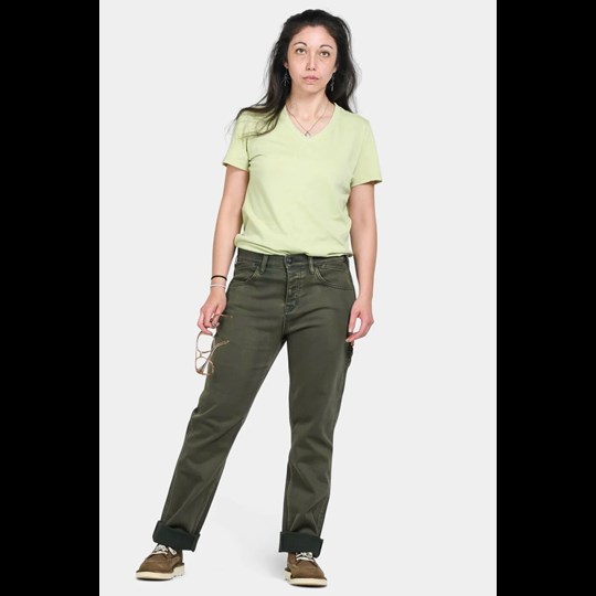Dovetail Workwear Shop Pant - Women's Olive Green, 12x32