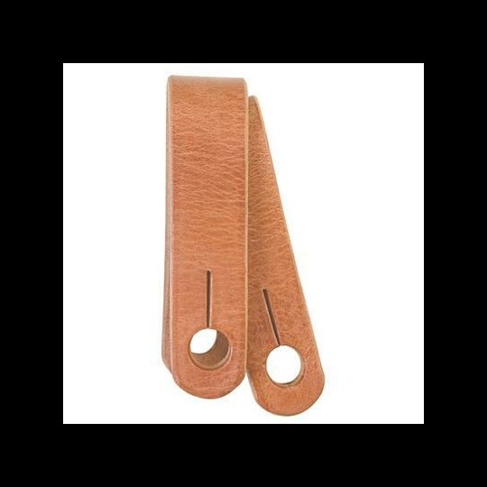 Weaver Leather Single-Ply Slobber Straps - Tan, Leather, 1-1/4 in