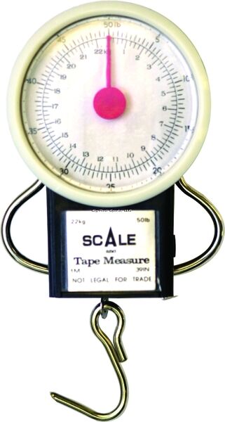 Eagle Claw - Scale W/Tape Measure - 50 lb, Dial