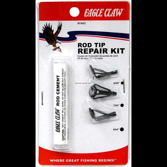 Rod Tip Repair Kit with Glue - Fishing Accessories, Eagle Claw