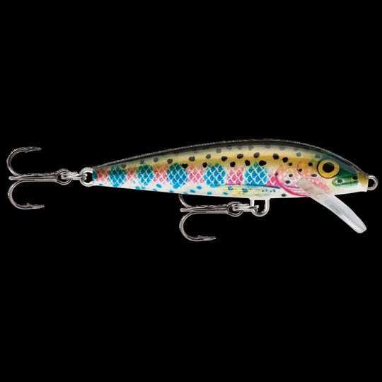P-Line Predator Minnow Universal Hard Fishing Bait, Rainbow Trout, 5 1/2,  Hard Baits
