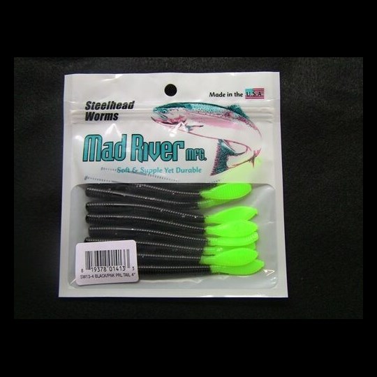 Steelhead Worms: Green Tailed Skunk - Bait & Lures, Mad River