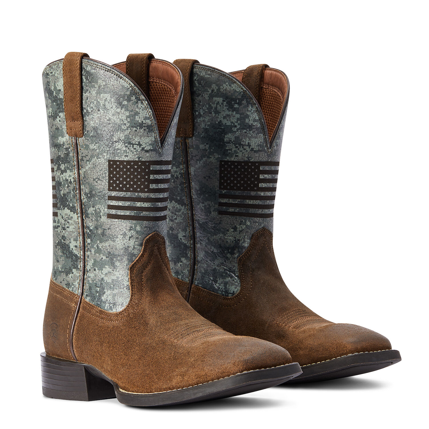 White camo 2024 ariat boots