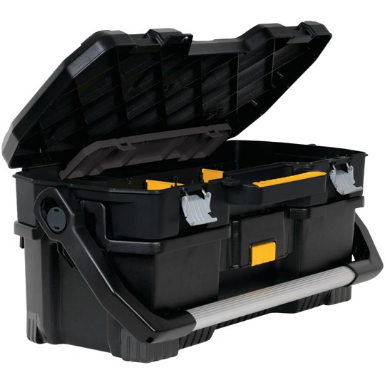 Olympia-Tools Black Plastic Tool Storage Box