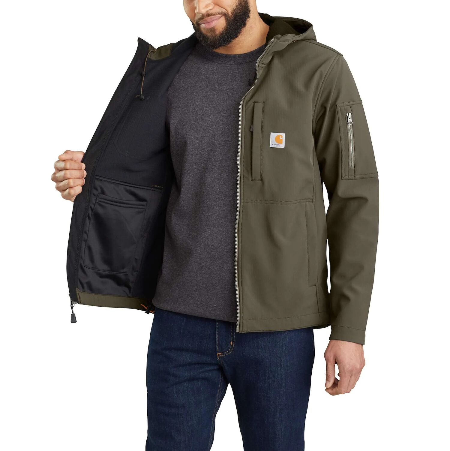 Carhartt men's hot sale hooded jacket