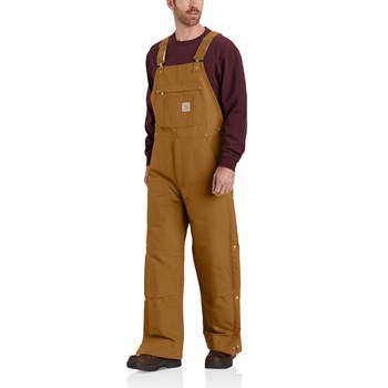 Carhartt Men's Loose Fit Firm Duck Insulated Bib Overall in