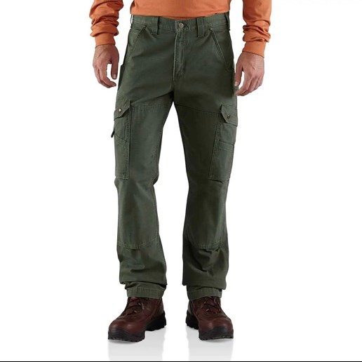 Men's Cotton Ripstop Relaxed Fit Double-Front Cargo Work Pant - Pants, Carhartt