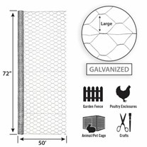 V Protek 4x20ft Plastic Poultry Fence Poultry Netting,Chicken Net