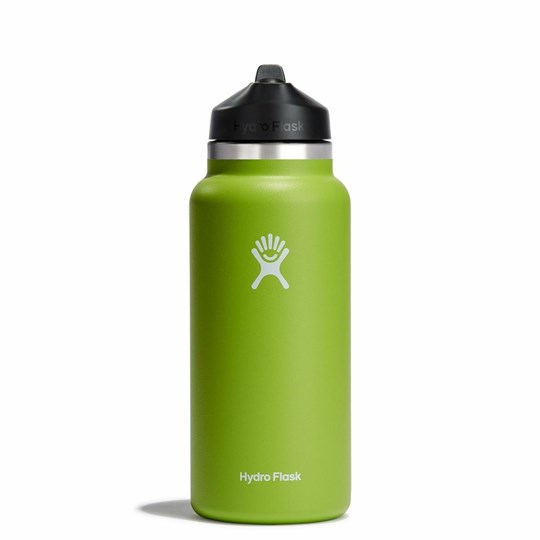 Hydro Flask Wide Mouth 32 oz. Bottle with Straw Lid, Olive