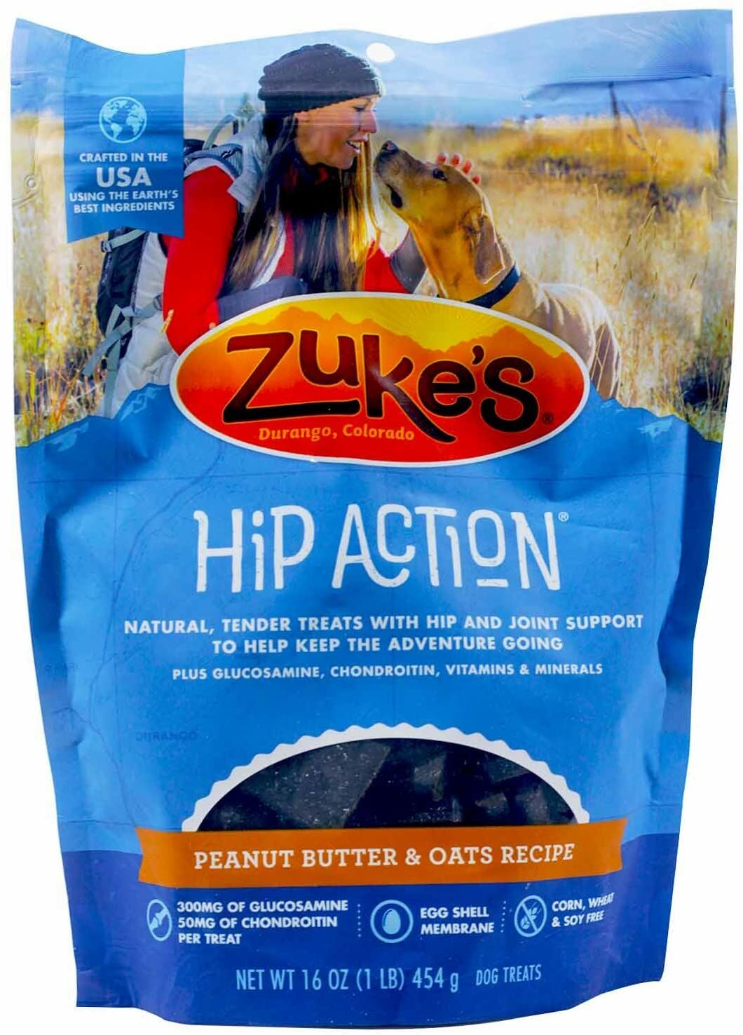 Zuke s Hip Action Peanut Butter Formula Dog Treats 1 Lb Treats