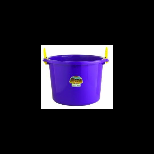 70-qt Plastic Muck Bucket with Rope Handles in Purple - Buckets & Tubs, Little Giant