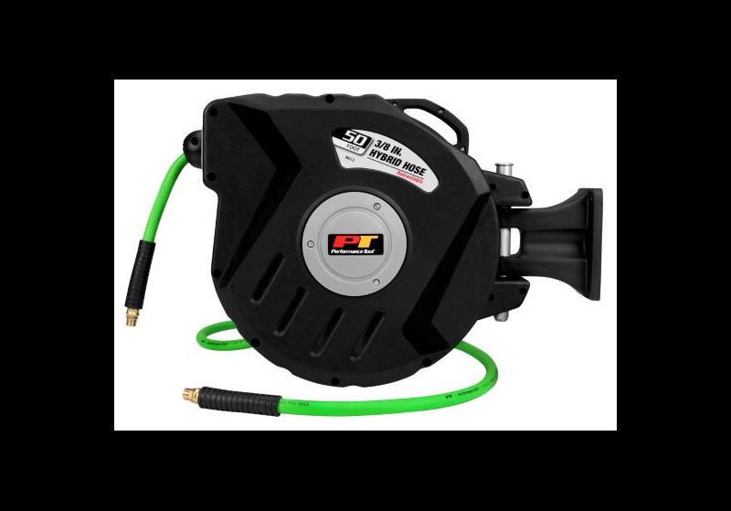 Mastercraft PVC Air Hose Reel, 3/8-in x 50-ft