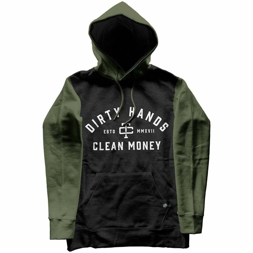 Men s DHCM 2 Tone Hoodie in Military Green