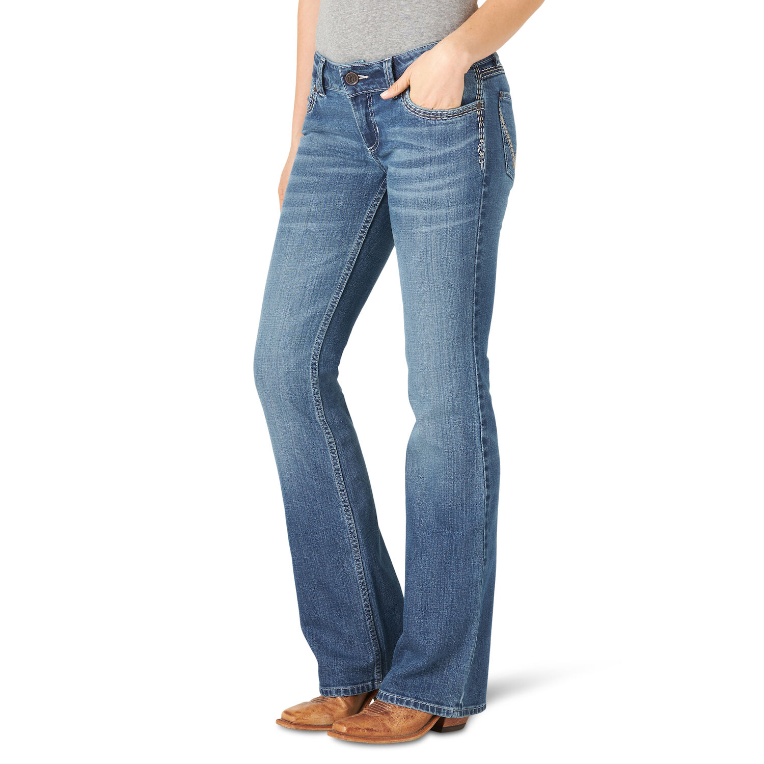 Women's Sadie Low Rise Boot Cut Jeans - Jeans/Pants & Shorts | Wrangler ...