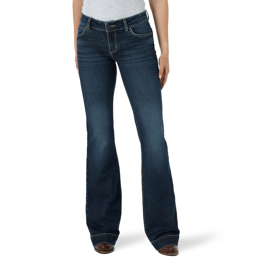 Wrangler® Women's Retro® Mae Mid Rise Trouser Jean in Samantha - Jeans ...
