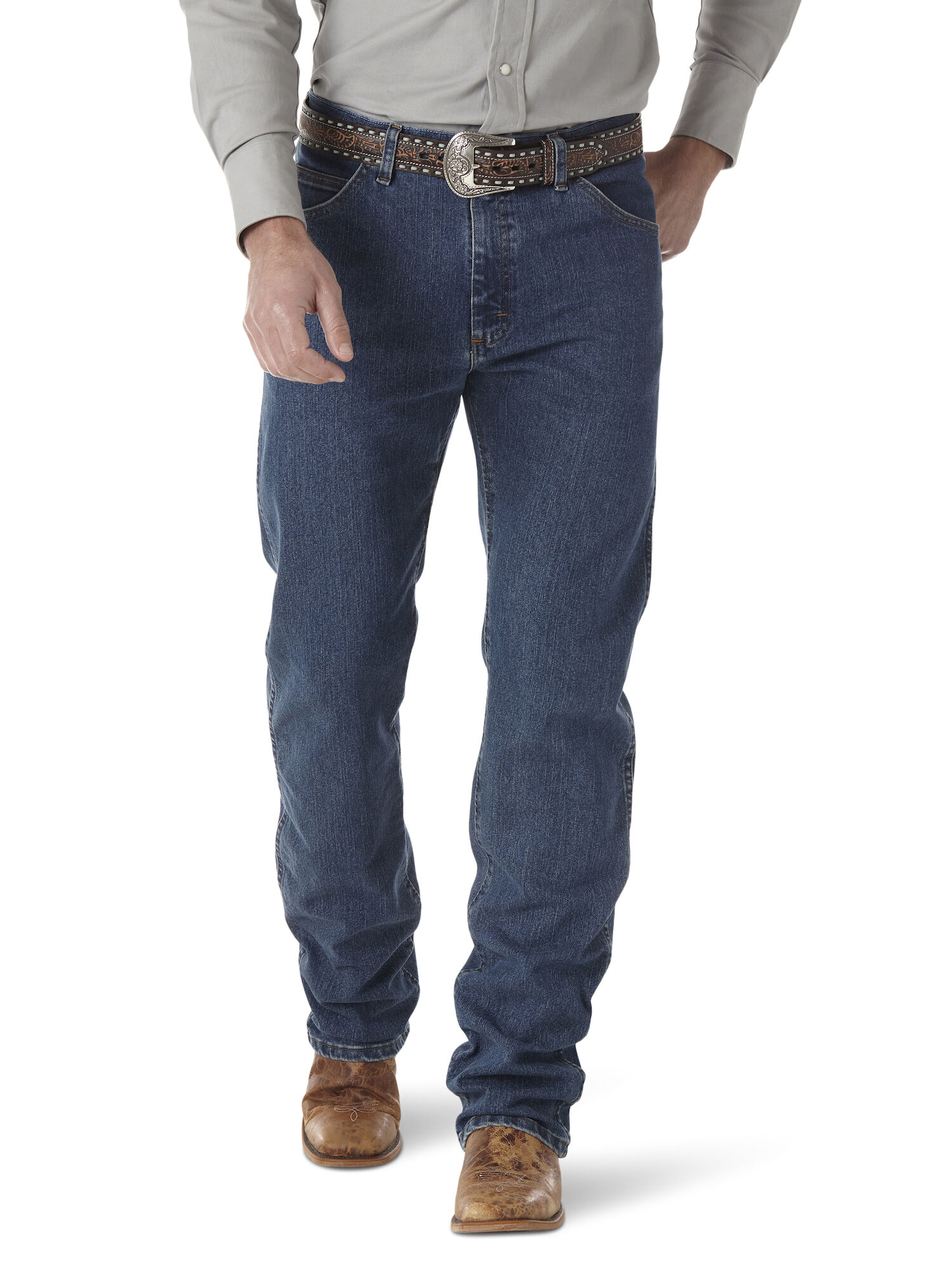 Premium Performance Advanced Comfort Cowboy Cut® Regular Fit Jean in Mid  Stone