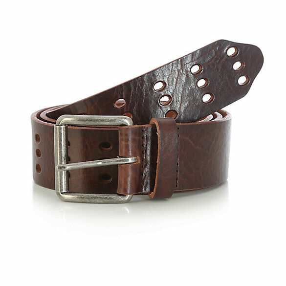 wrangler men's double perforated belt