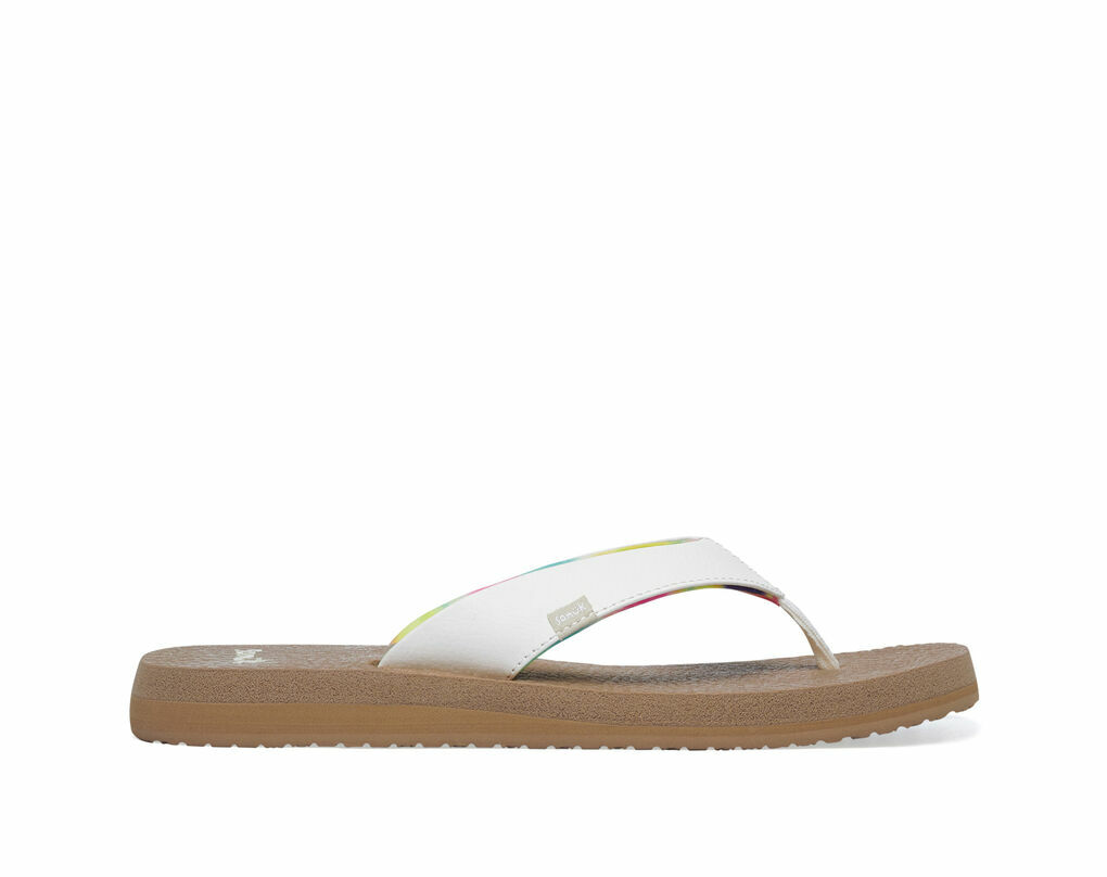 Sanuk Yoga Zen Faux Leather Beach Sandals - White - 36 EU : :  Fashion