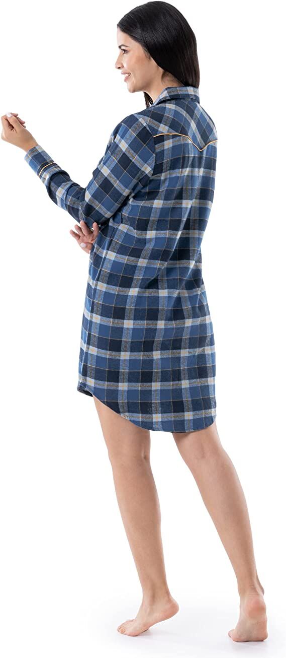 flannel sleep shirt dress