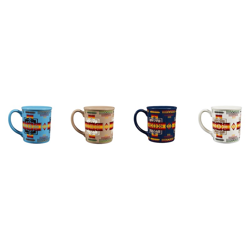 Pendleton Ceramic Mug Set 4-Pack Chief Joseph Mix at