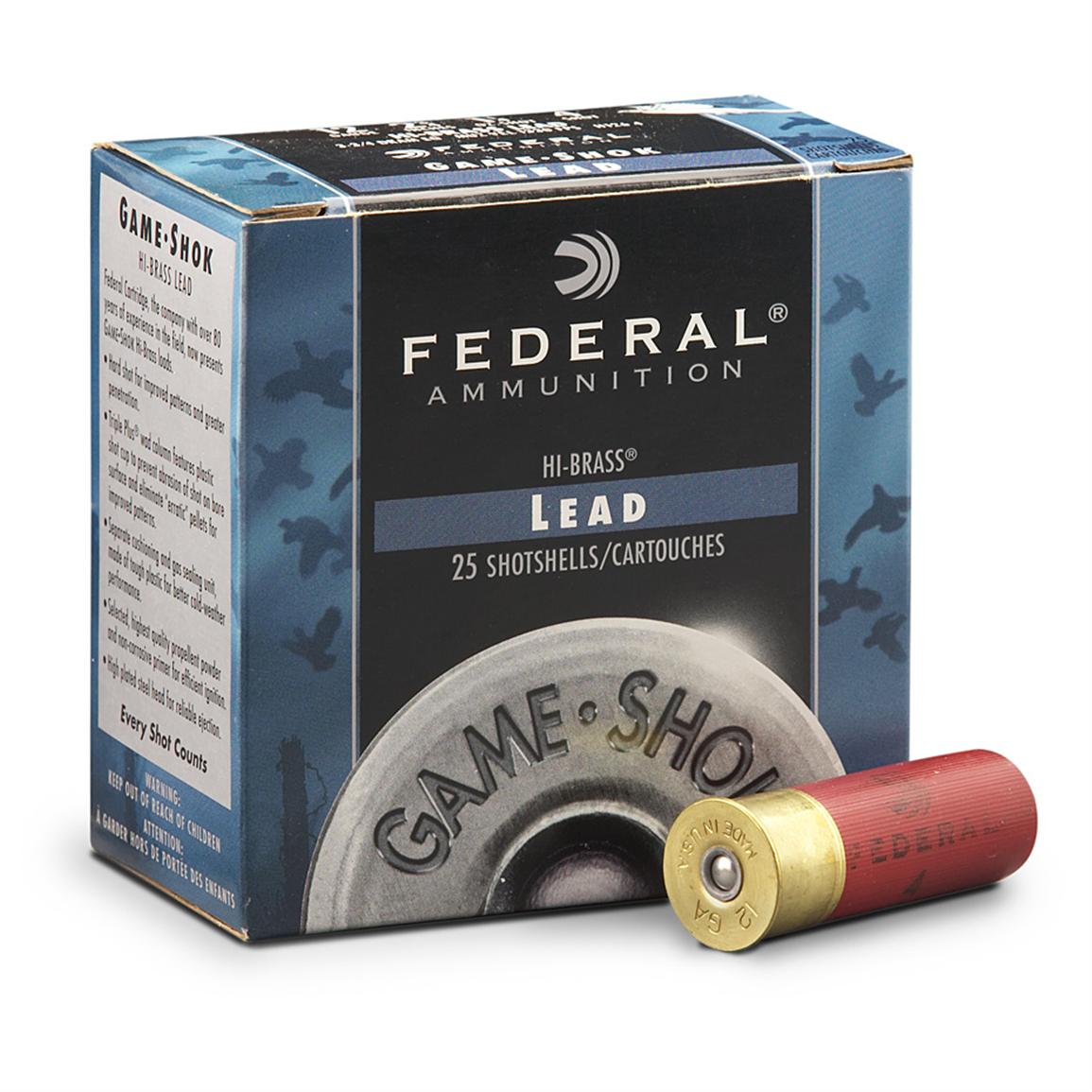 Federal High Brass Dark Red Shotgun Shells 12 Gauge –