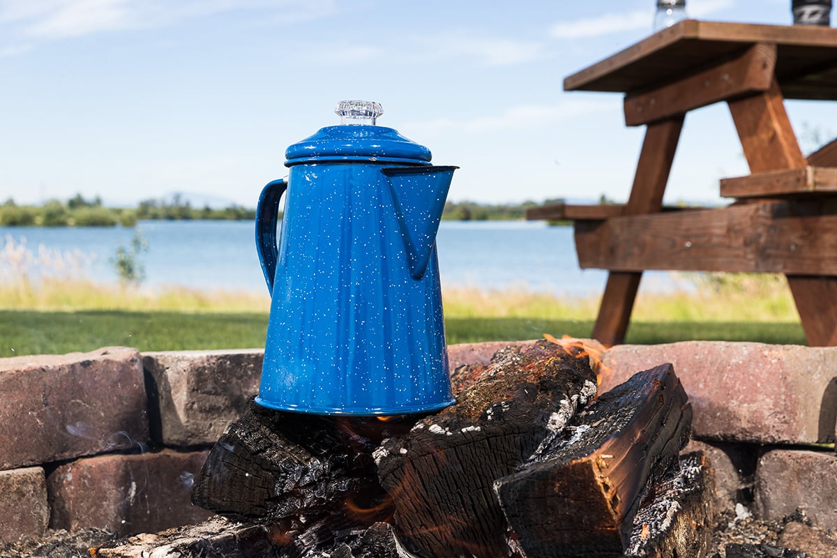 Camping Coffee Pot - Coffee Percolator - Percolator Coffee Pot for Campfire