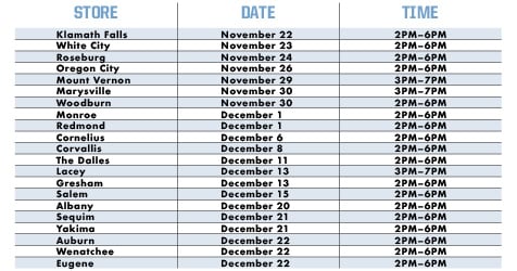 Reindeer Schedule Image Mobile